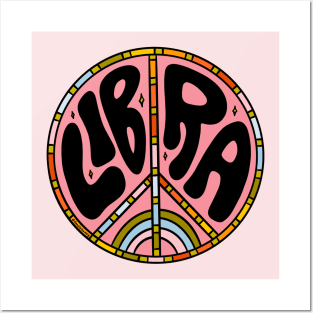 Libra Peace Sign Posters and Art